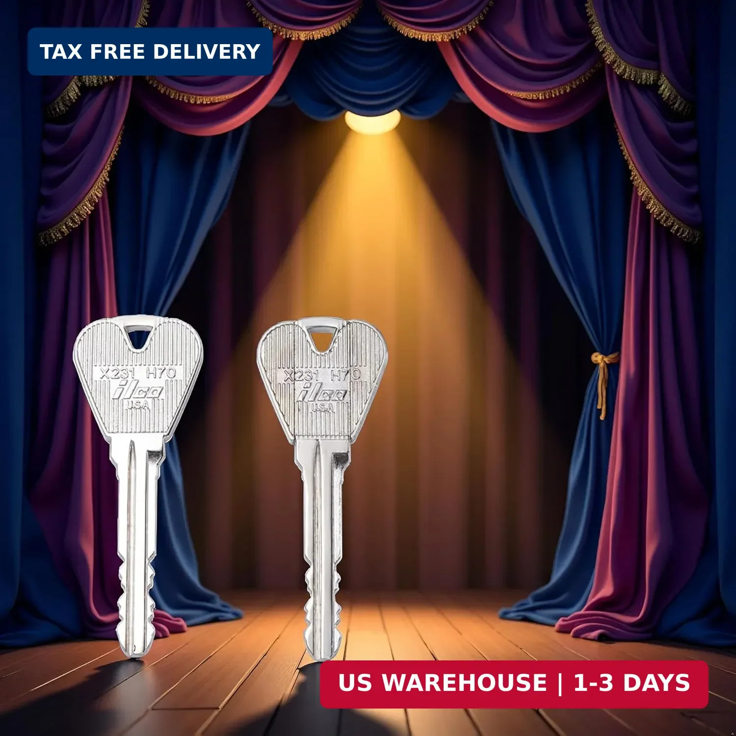 2 Pcs Metal Folding Magic Key, Through Bottle Magic Tricks Stage Close-up Magic