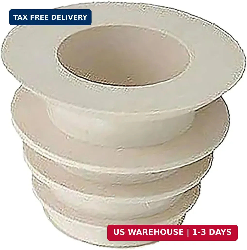 ATIE Pool Cleaner Skimmer Cone Adapter Valve Cuff W70263 for 1 Pack, White