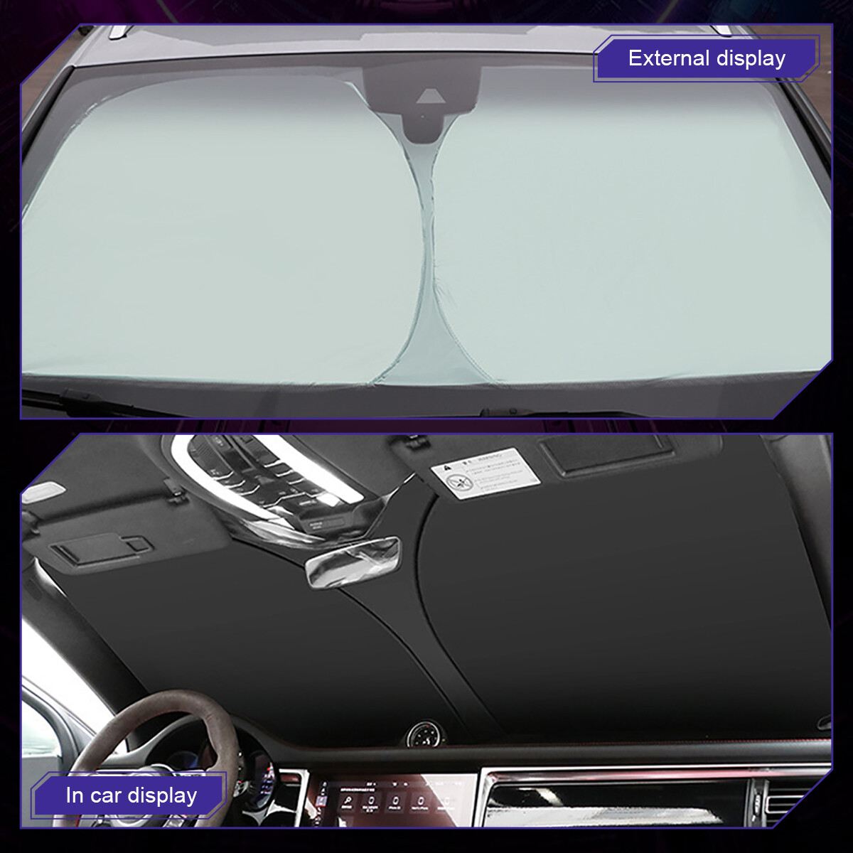 Sun Shade Foldable UV Block Cover Visor Shield For Chevrolet Silverado 2015 A+