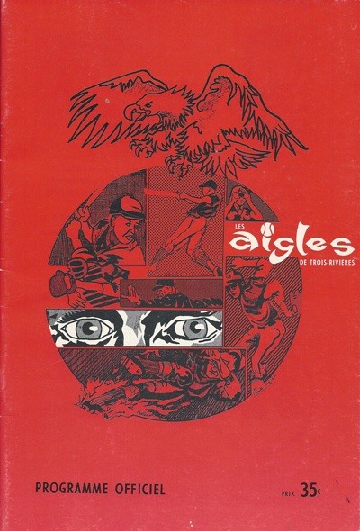 Les Aigles de Trois-Rivieres Programme Program Cover On 12x8in Metal Sign
