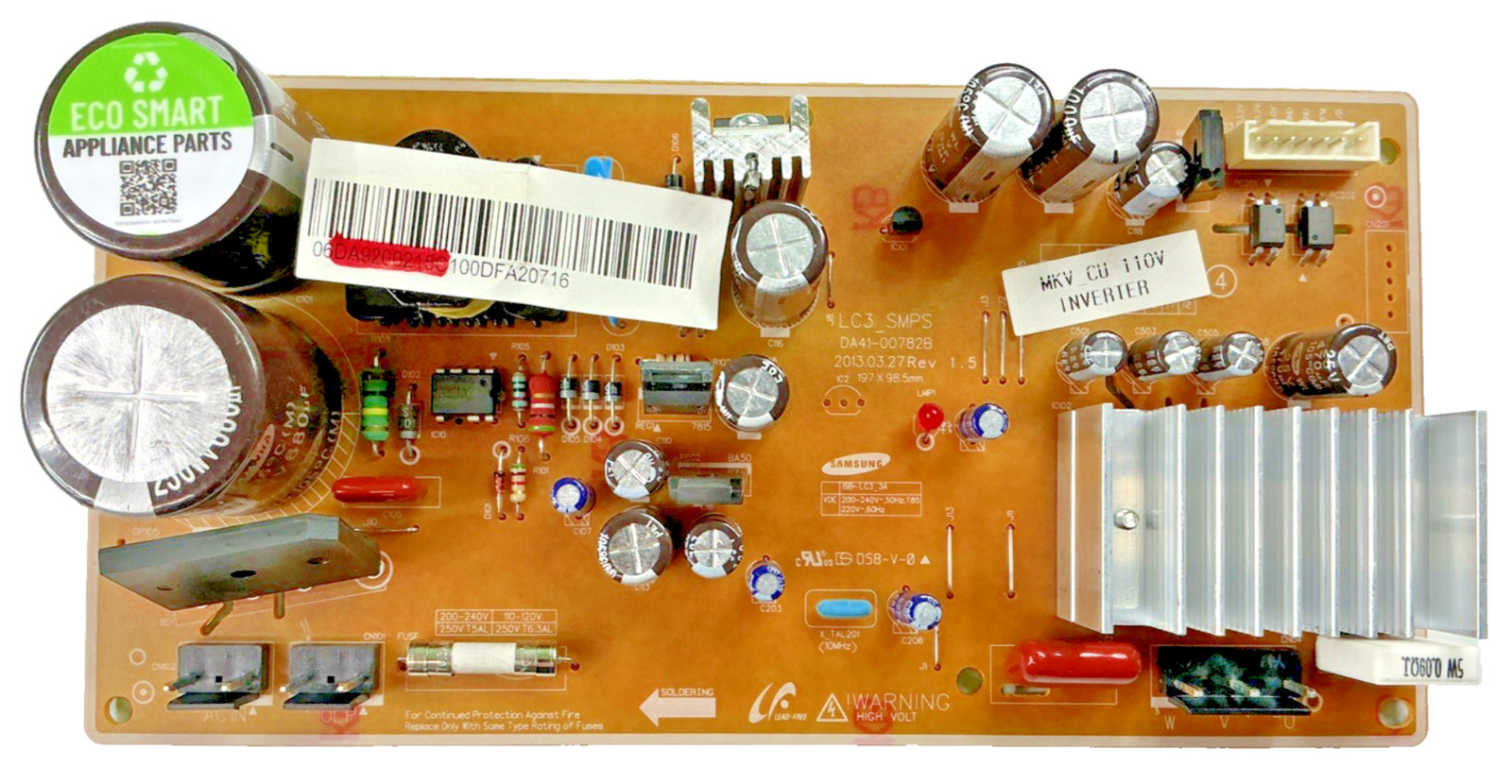 DA92-00215C OEM Samsung Refrigerator Inverter Board Replacement