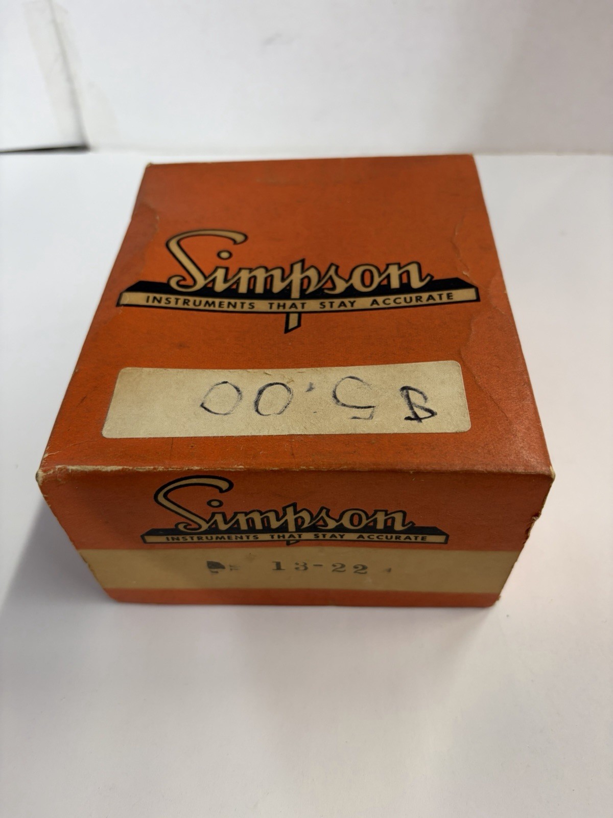 Simpson 13-22 Transistorized Analog Panel Meter NOS Original Box