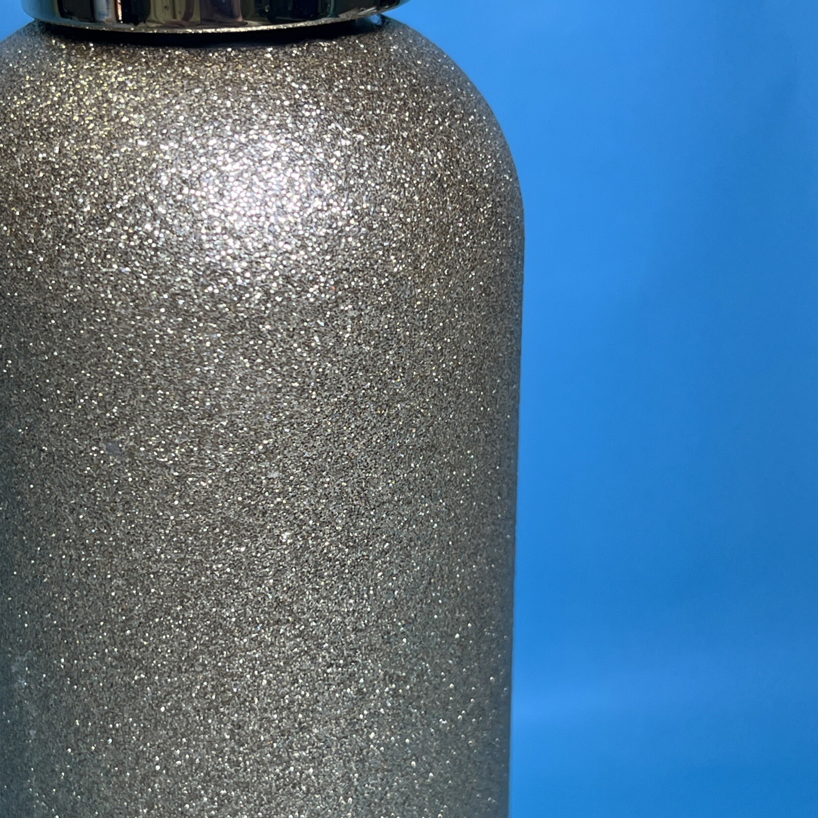 Lenox Kate Spade Gold Glitter Stainless Steel Water Bottle Thermos 17 Oz