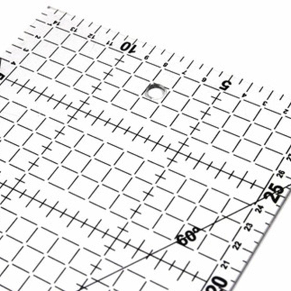 Multifunctional Portable Sewing Ruler Quilting Hemming for Fabric