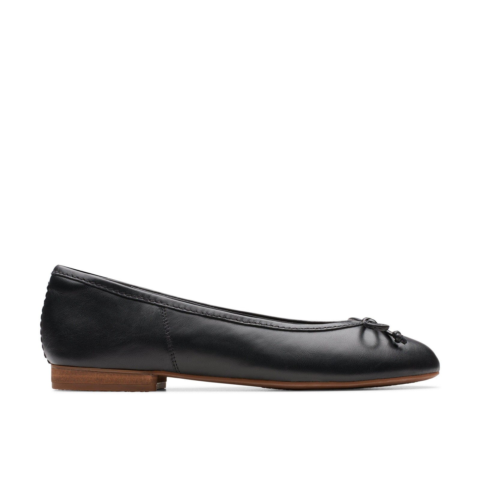 Clarks Womens Fawna Lily Black Leather Dress  Shoes