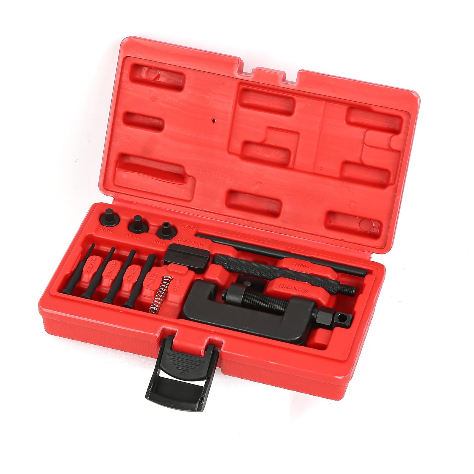Chain Breaker Tool Kit, 13pc Motorcycle and Riveting Repair...