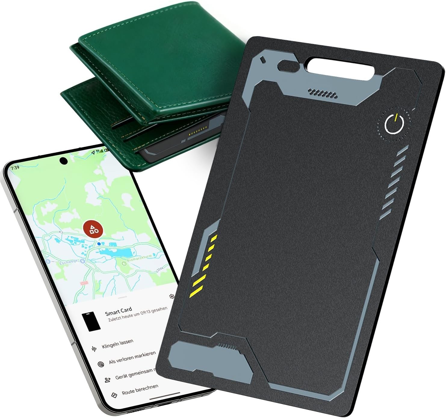 Wallet Tracker Card Android, Waterproof Smart Card Luggage Tracker Compatibl...