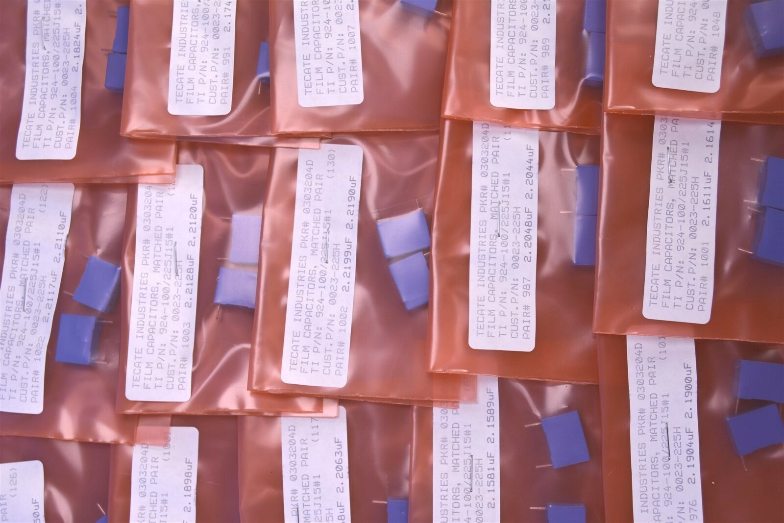 Precision Matched Pair Reference Standard Capacitors 2.2000uF 0.02% Tolerance