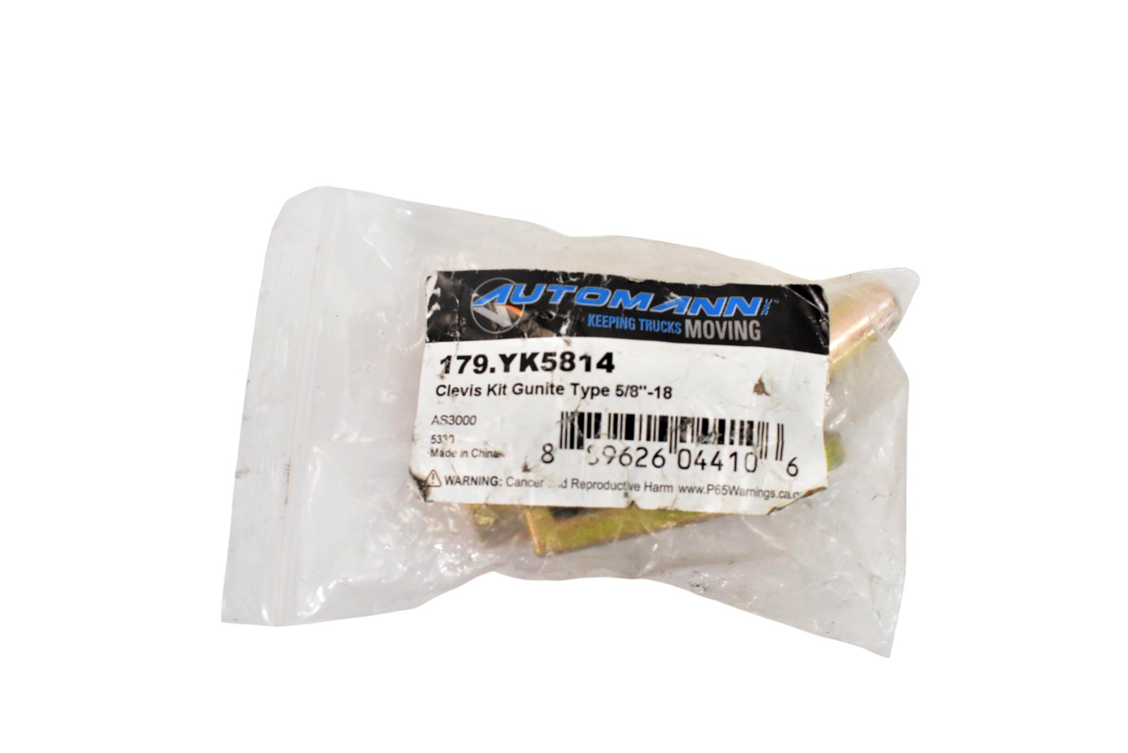 AUTOMANN Clevis Kit Gunite Hitch Pin 5/8-18 179.YK5814 AS3000 Gold Stainless