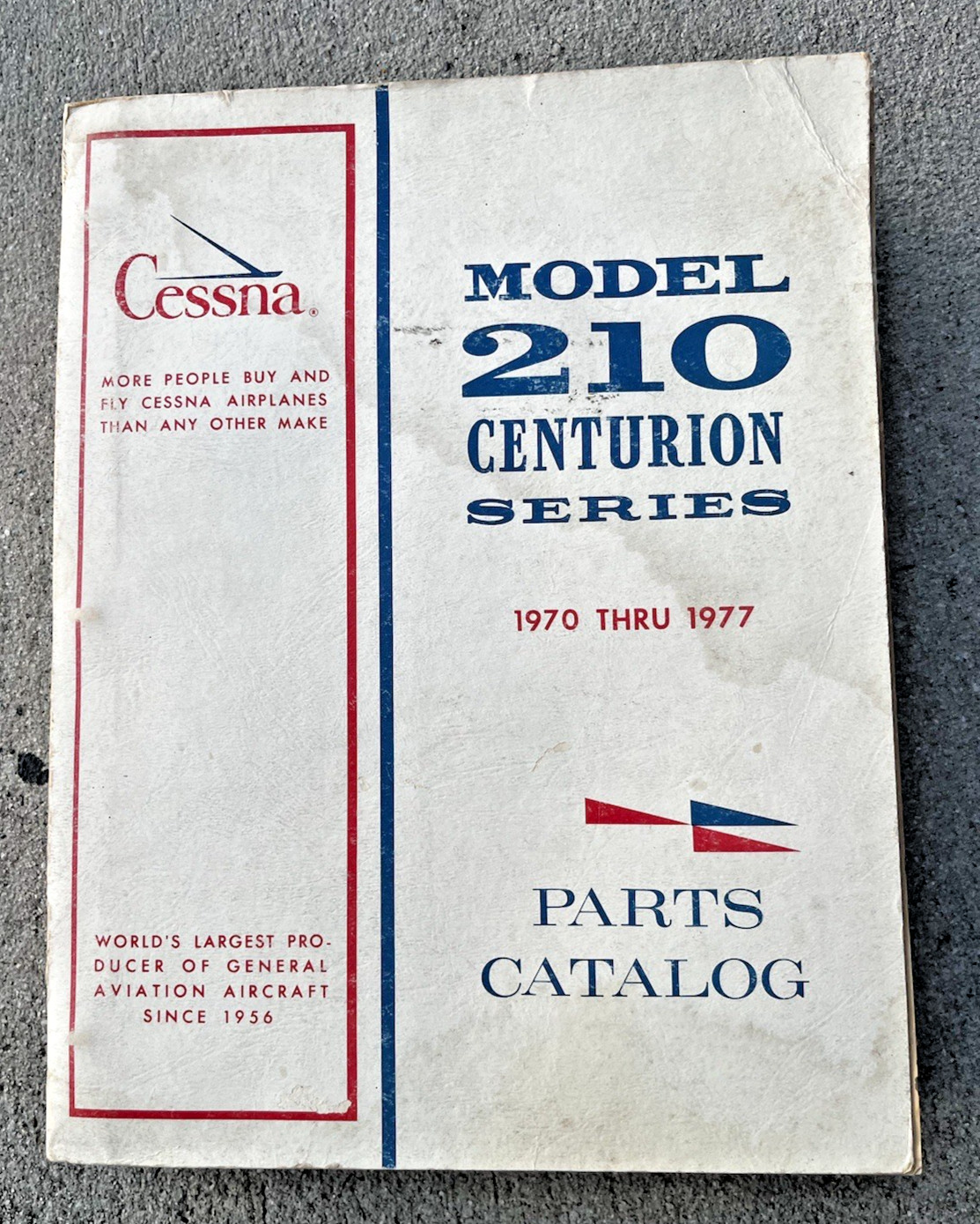 CESSNA 210 Centurion Series Parts Catalog Manual 1970-1977 Original