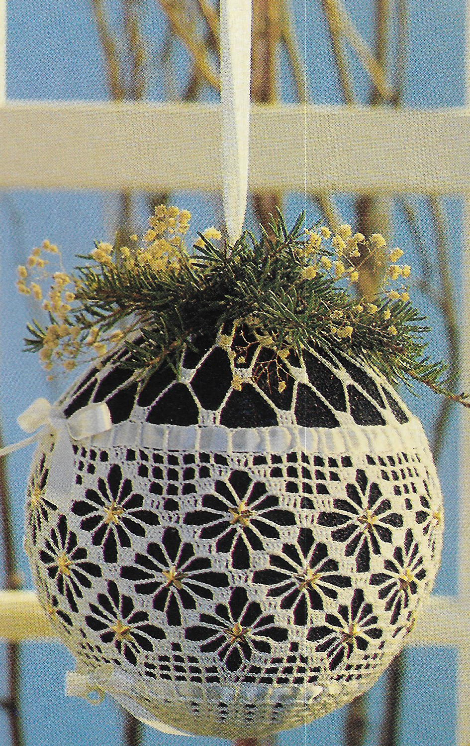 Kissing Ball Ornament crochet pattern instructions