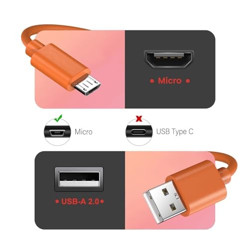 2-Pack Charger Cord for Ring Enabled Video Doorbell (Released in CABLE+CABLE