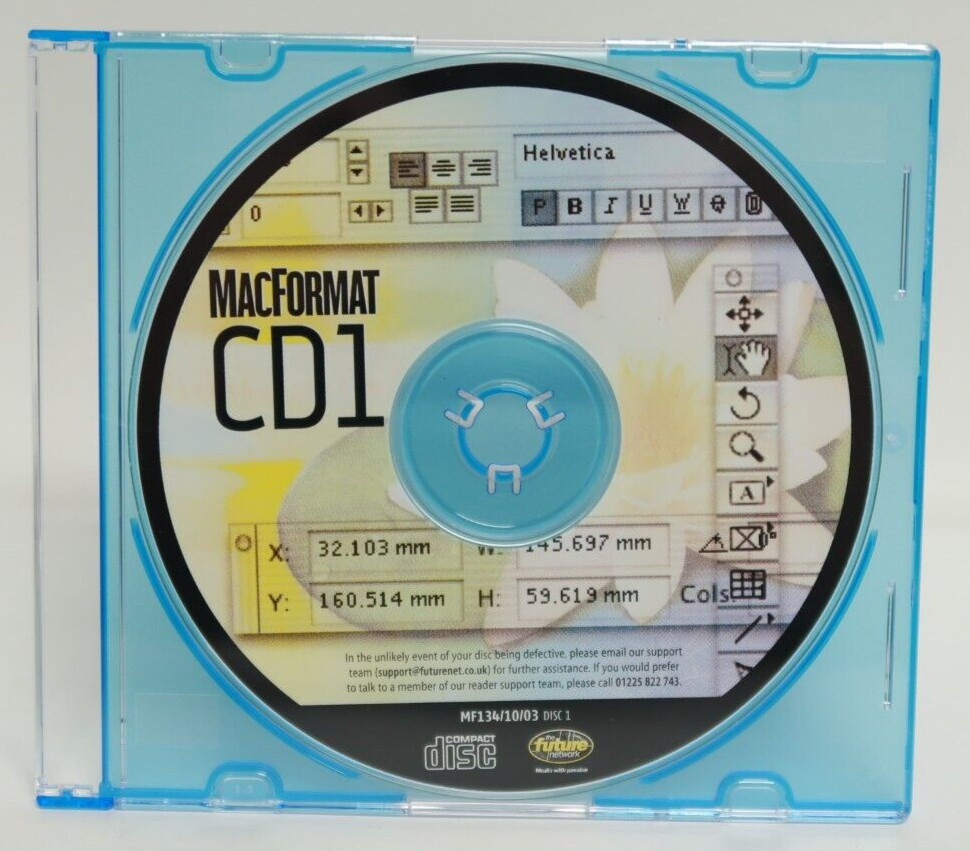 MacFormat CD1 Demo Disc Computer Program Software MF134/10/03 Disc 1