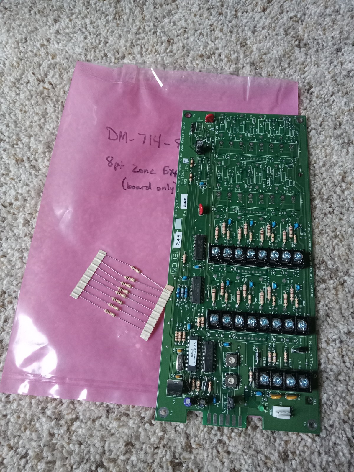 DMP-714-8PCB zone expander module board new