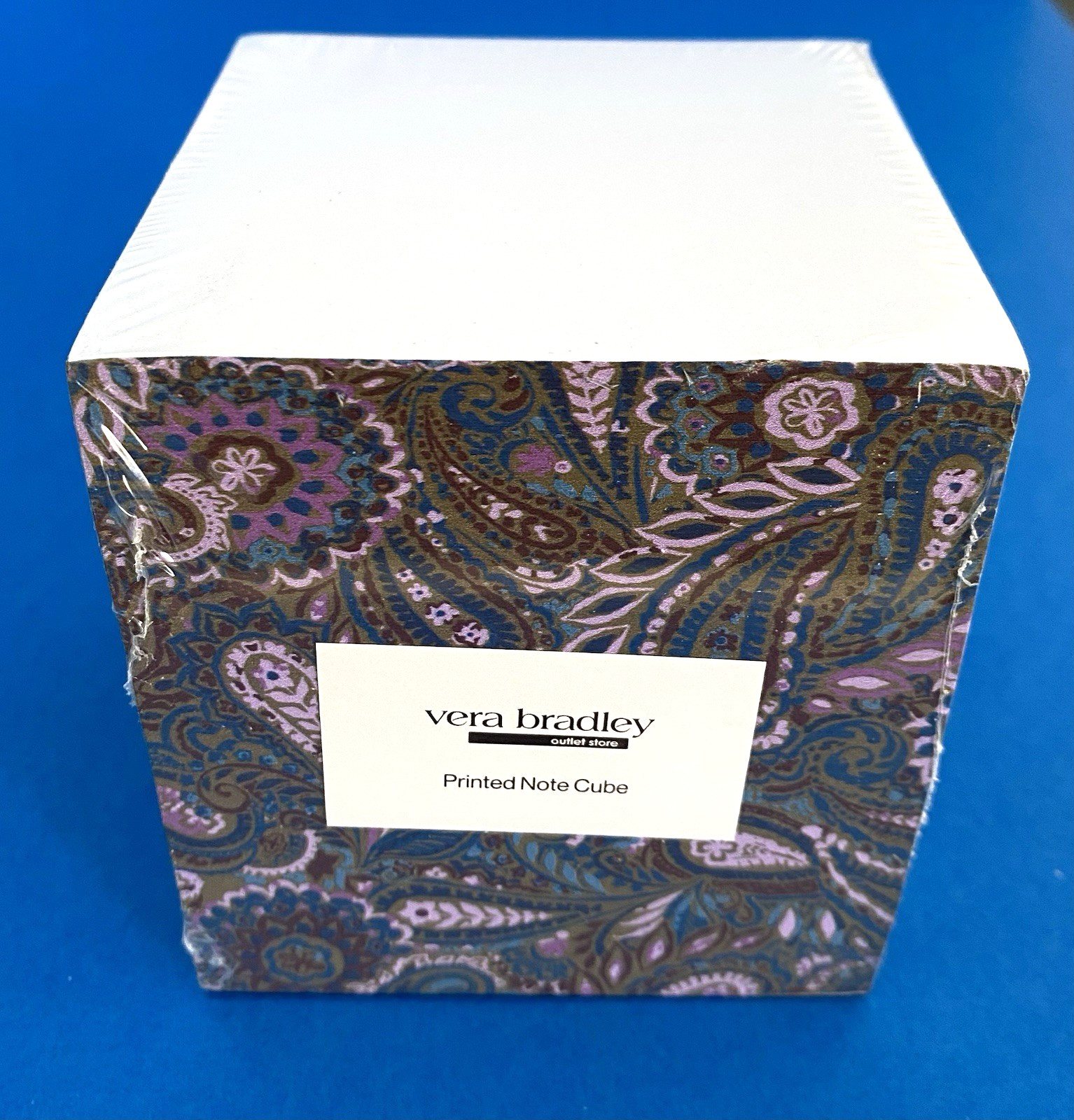 Vera Bradley Buta Spray Printed Note Cube 673 Sheets NEW
