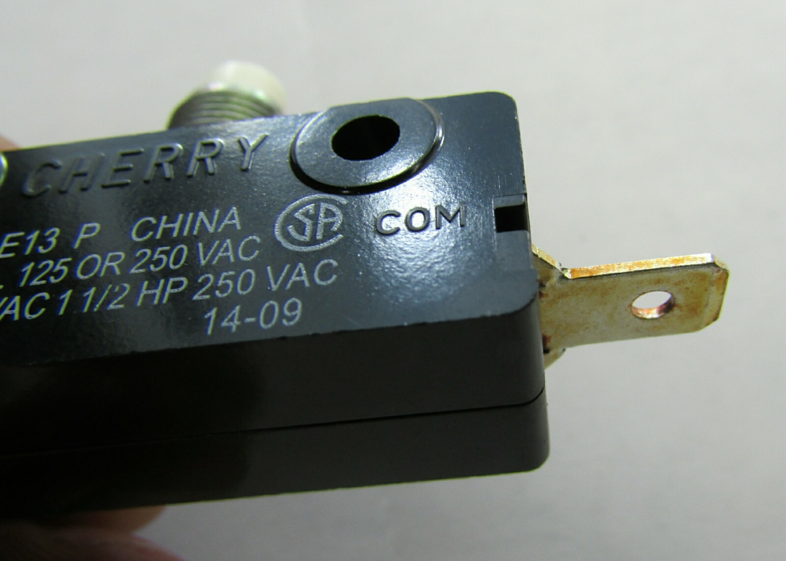 Lot 2 Cherry E13 15A Normally Open/Closed Pushbutton Switch 125/250 VAC E13-65L0