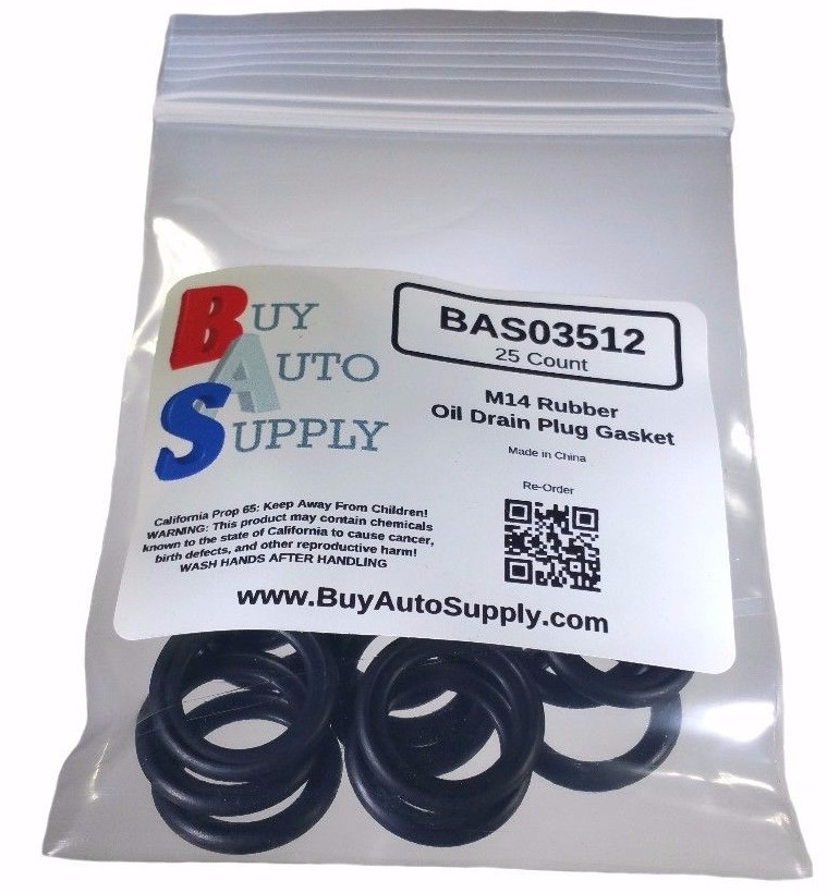 25x M14 Rubber Oil Drain Plug Gasket Washer Fits Ford F75Z-6734AA Dorman 097-146