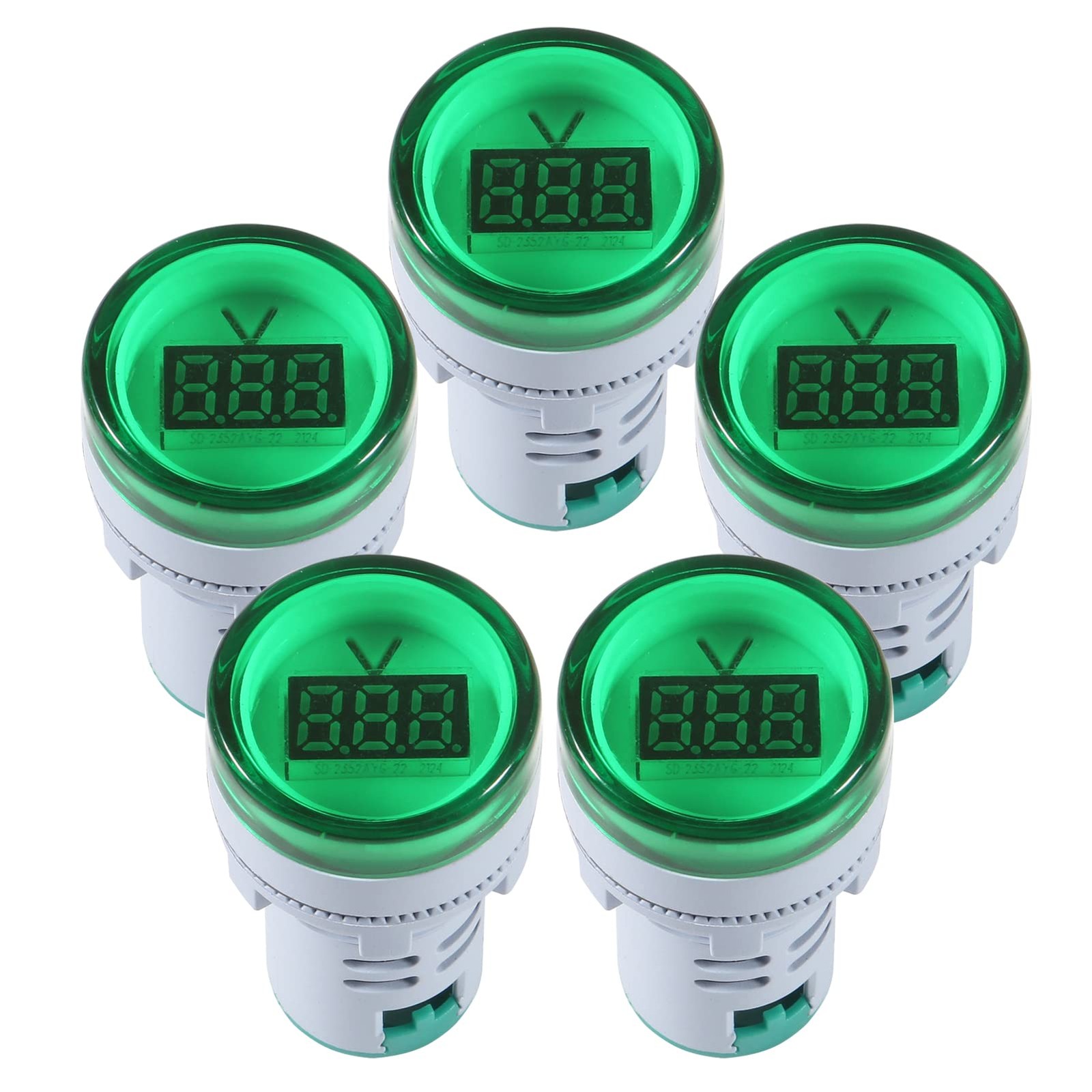 5pcs Digital Dc Voltmeter Led Display Voltage Voltmeter Ac 20500v Voltage Meter