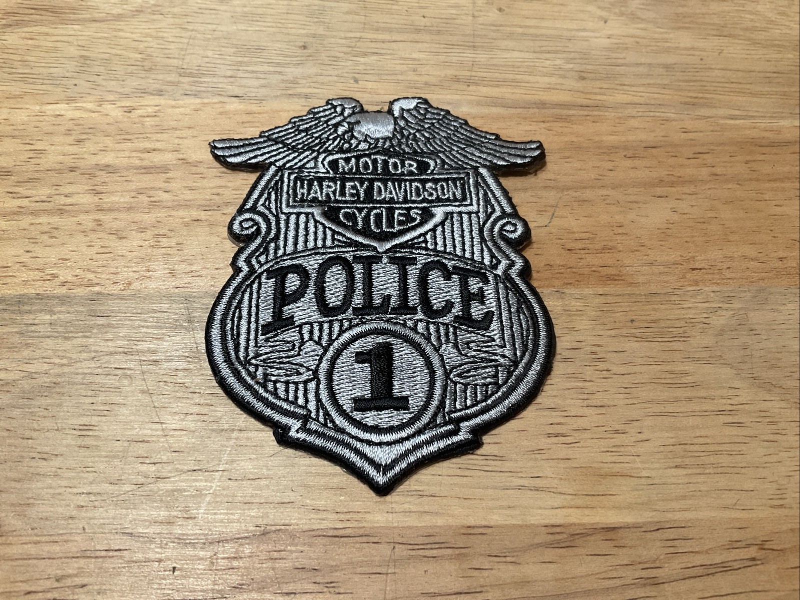 Harley Davidson Motorcycle Police Patch Number 1