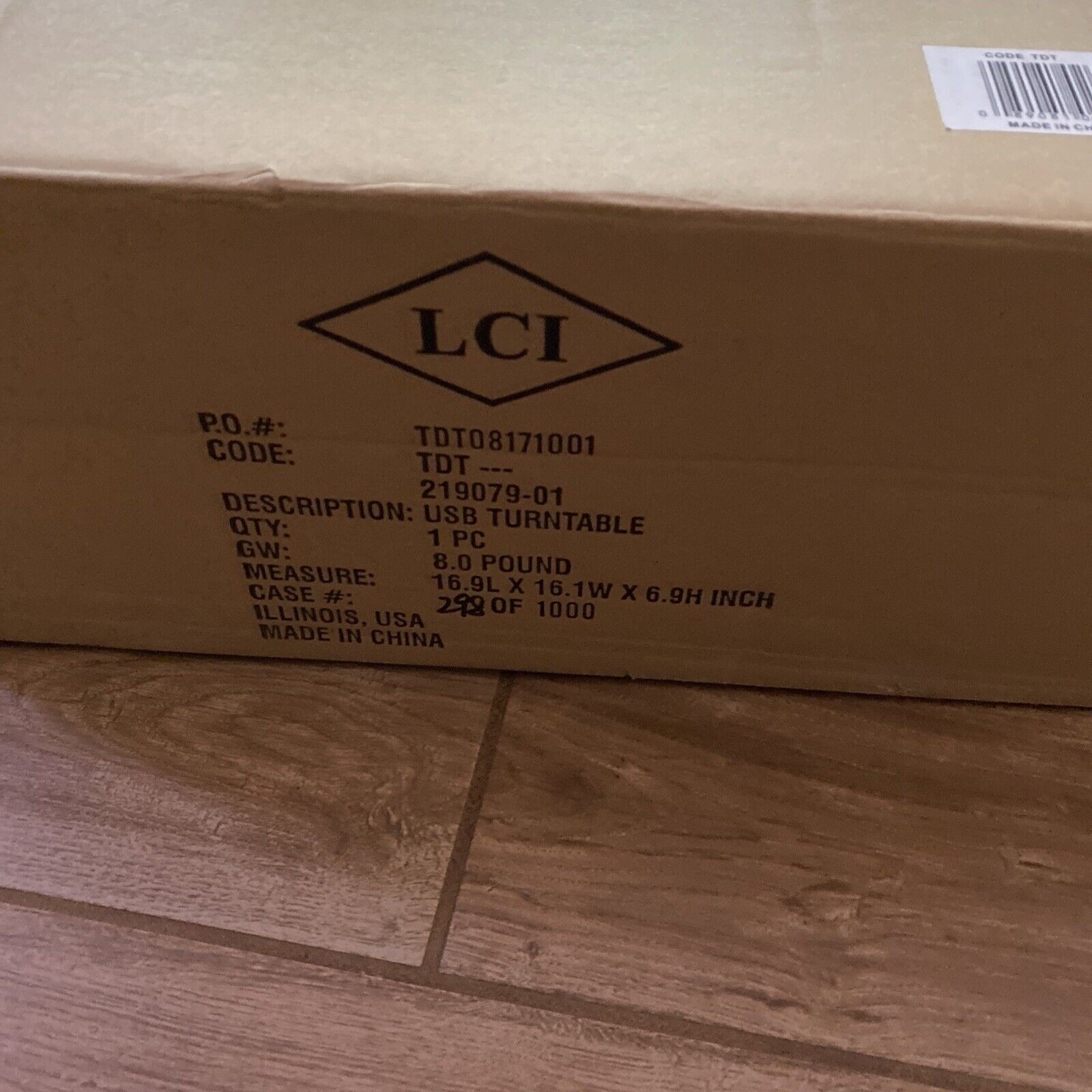 New Electro Brand USB Record Player Turntable Model 2650MO - Open Box