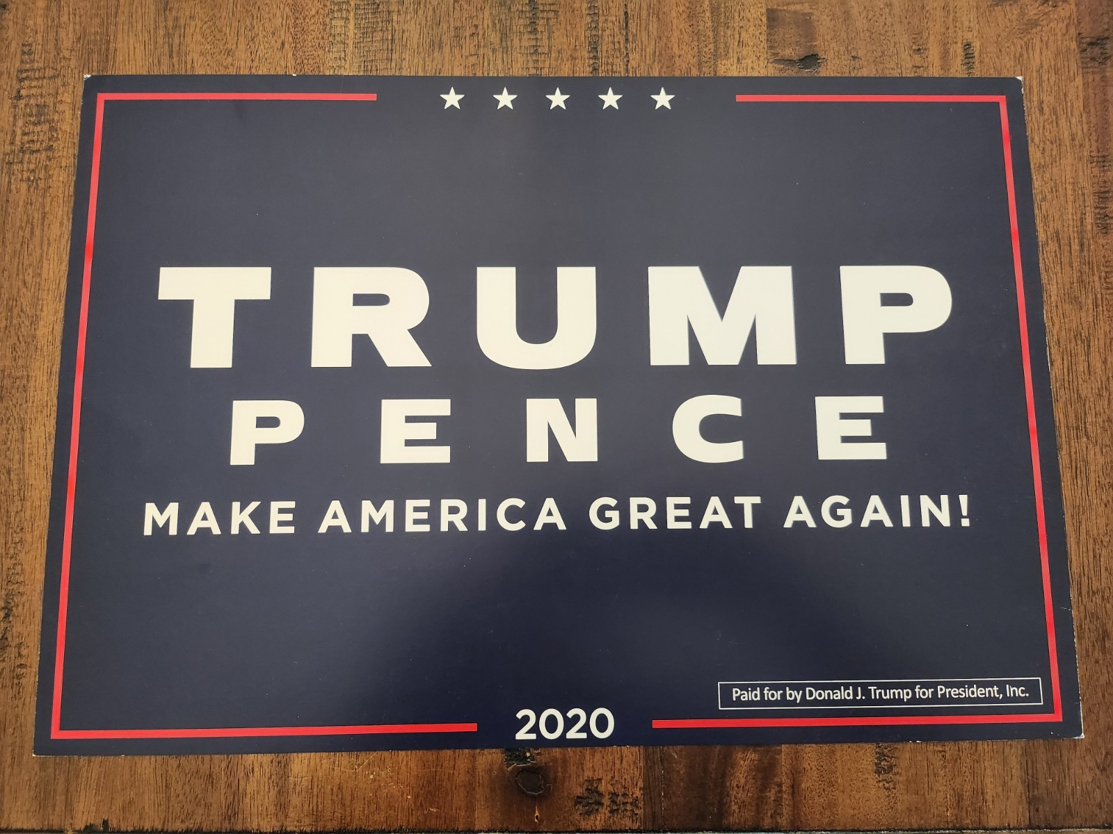 Hard To Find Official Donald Trump Pence 2020 MAGA Sign Rally Campaign