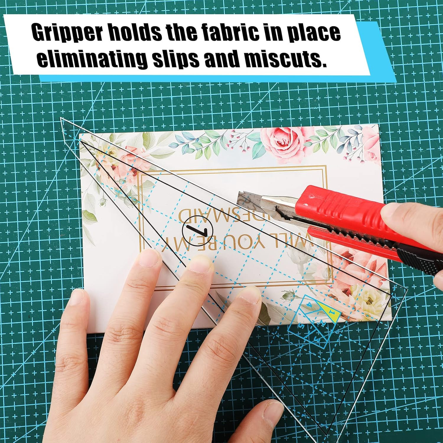 Quilting Template Set Acrylic Cutting Templates 9 X 9 Inch for Patchwork