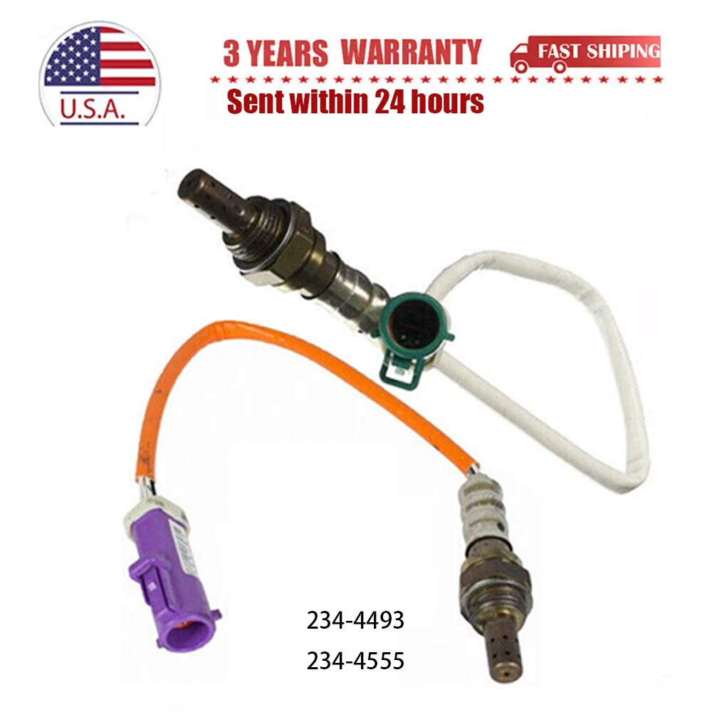 2pcs Upstream+Downstream O2 Sensor For 2011-2019 Ford Fiesta 1.6L Oxygen Sensor