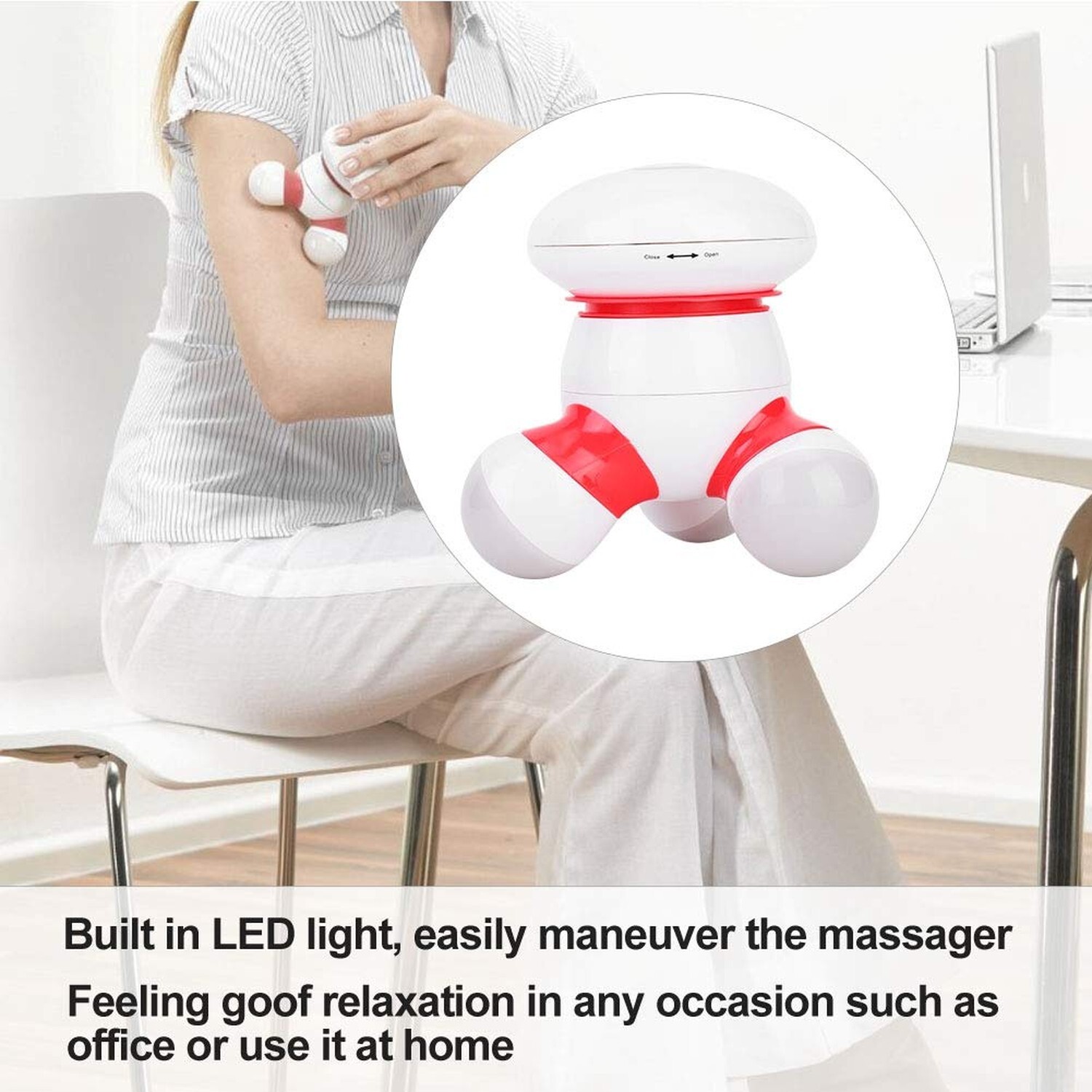 Hand Held Massagers Vibrating, Electronic USB Handheld Gentle Vibration Massa...