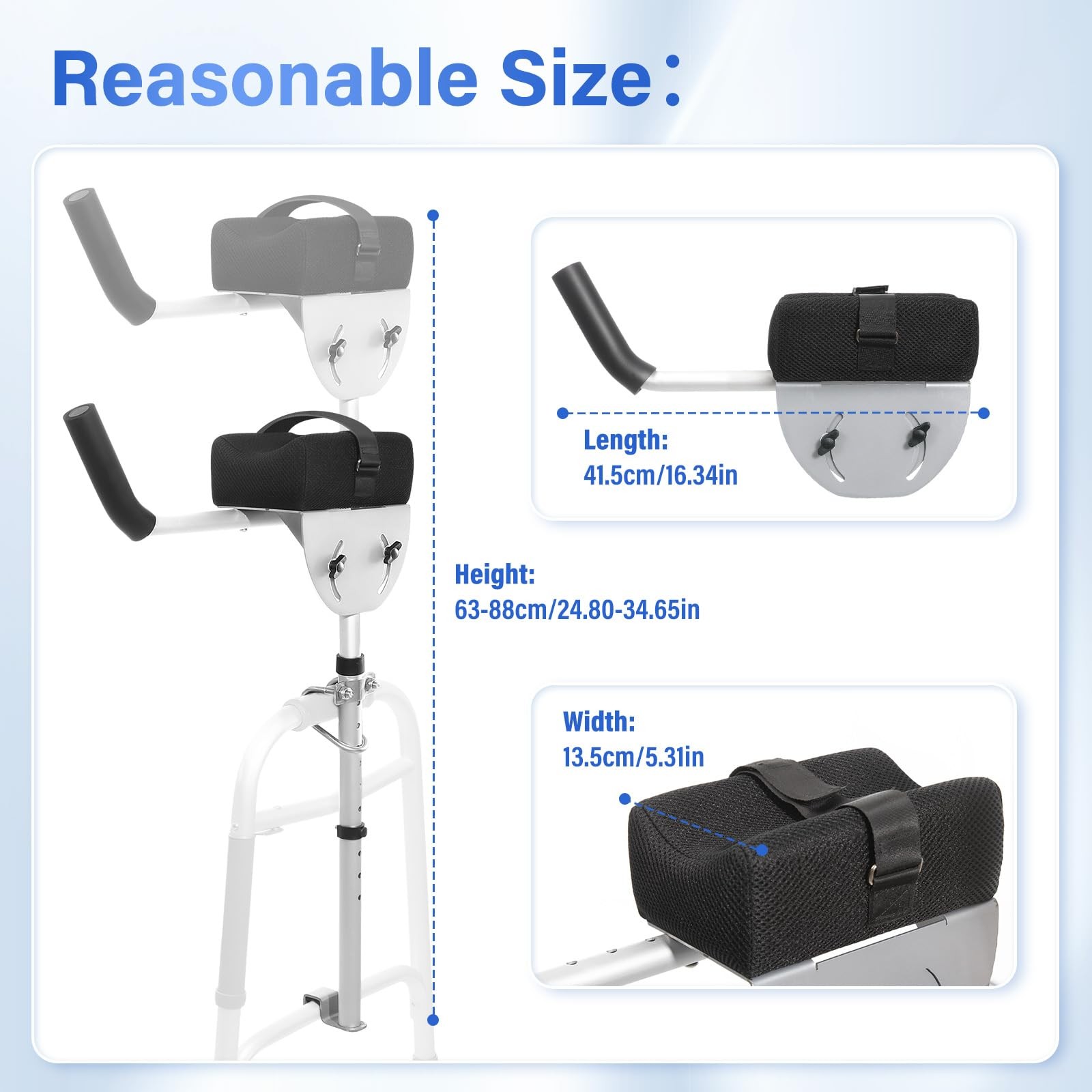 Walker Platform Attachment with Adjustable Padded Cuff - Walker Platform Acce...