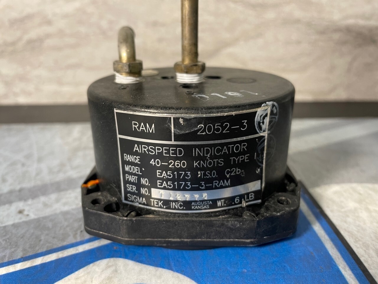 Airspeed Indicator EA5173-3-RAM Removed Working