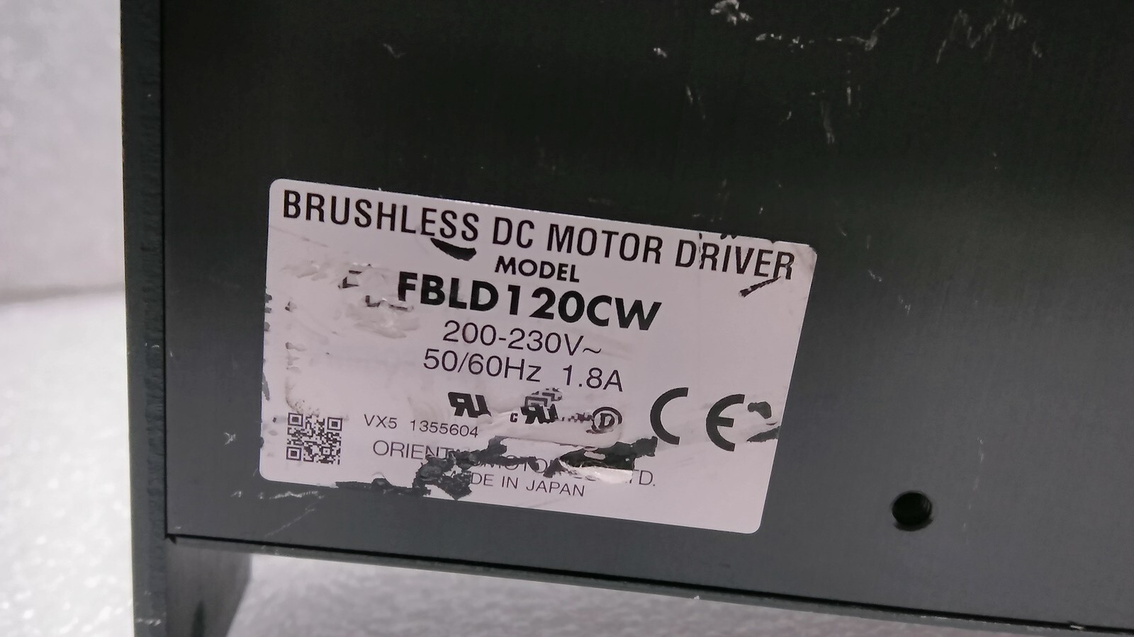 [Used] ORIENTAL / FBLD120CW / BRUSHLESS DC MOTOR DRIVER, 1.8A, 1pcs