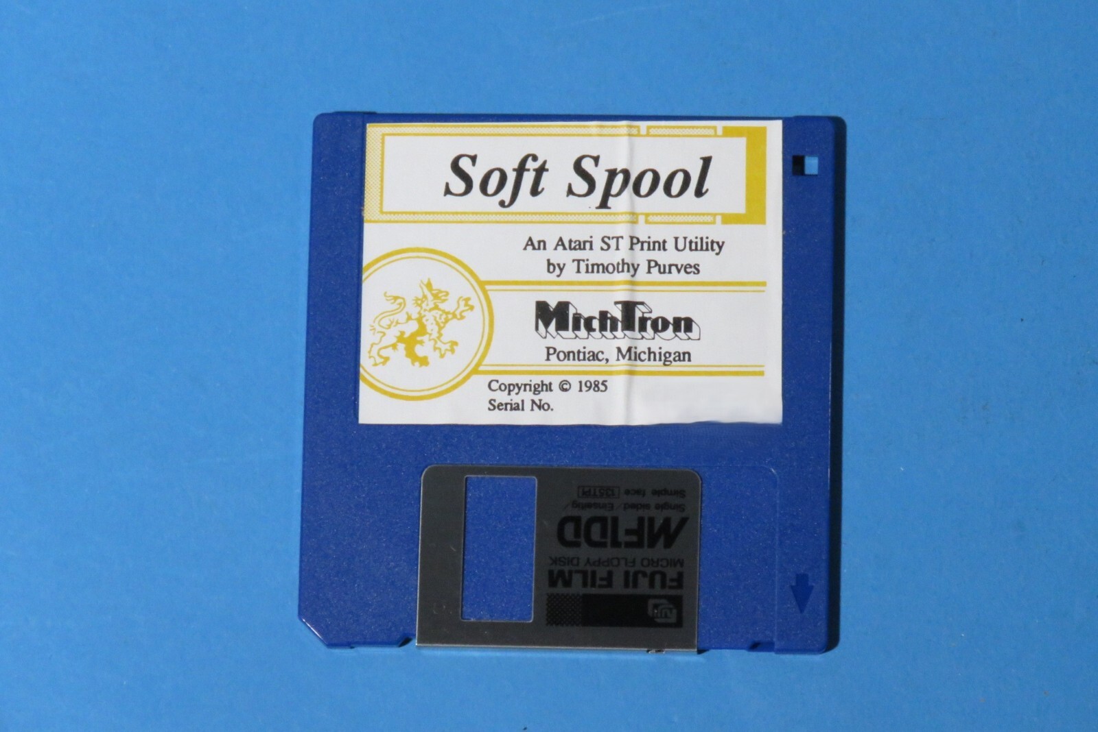 Vintage Atari ST Software: MichTron Software's Soft Spool 3.5" Diskette NOS