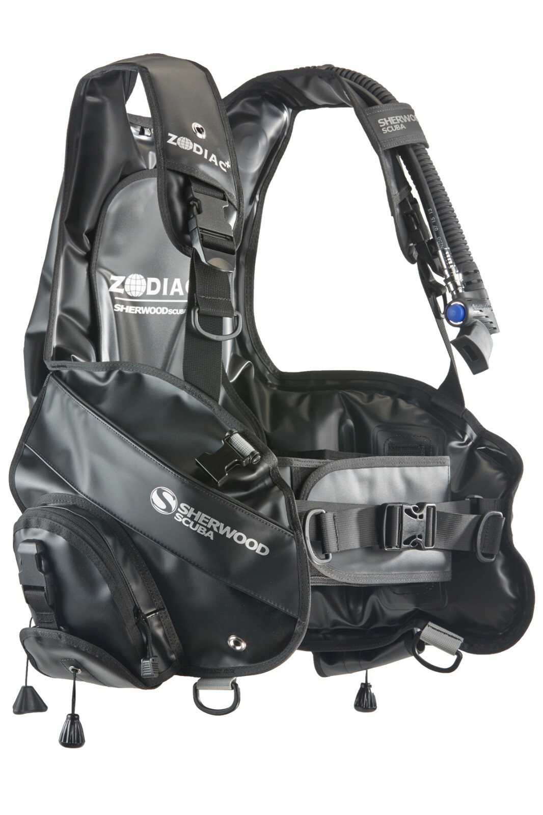 Sherwood Scuba's Zodiac+ BC Vest w/Gemini Integrated Octo/Inflator Option