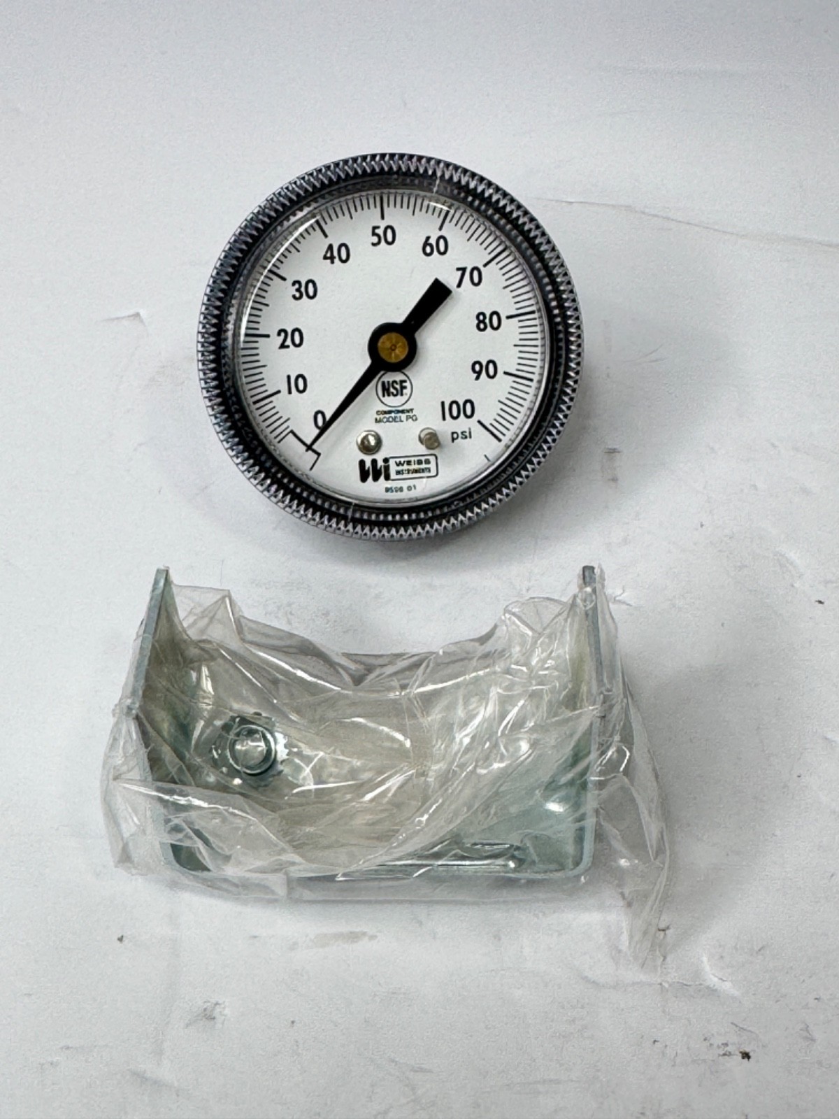WEISS INSTRUMENTS NSF MODEL PG PRESSURE GAUGE 0-100 Psi