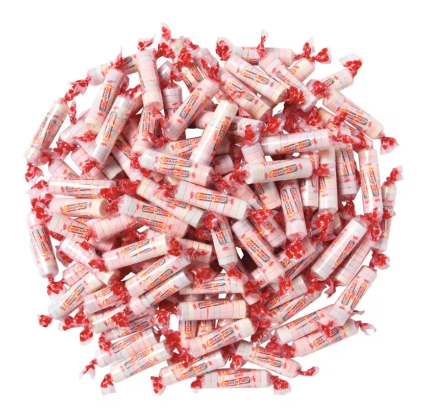 Smarties Mini Hard Candy Rolls 160 Pc 28 Oz Bulk Assorted Candy