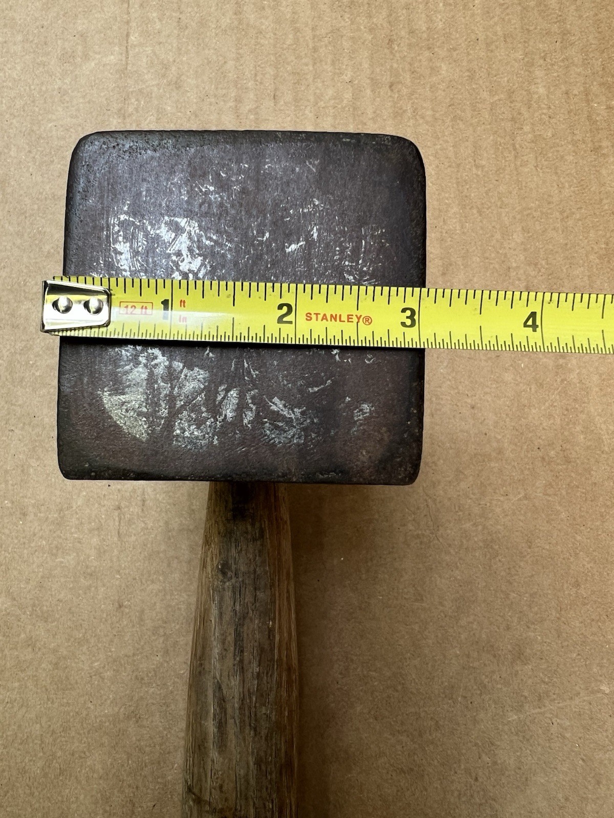 🇺🇸Vintage Devil-Tool Flatter Blacksmith Hammer 4+ Lbs. 3”x 3” Square Face🇺🇸