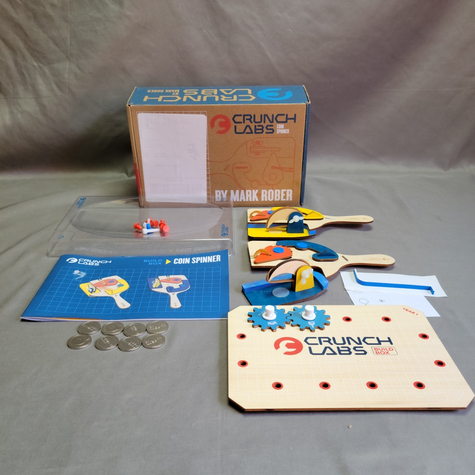 COIN SPINNER - Crunch Labs by Mark Rober - STEM Build Box