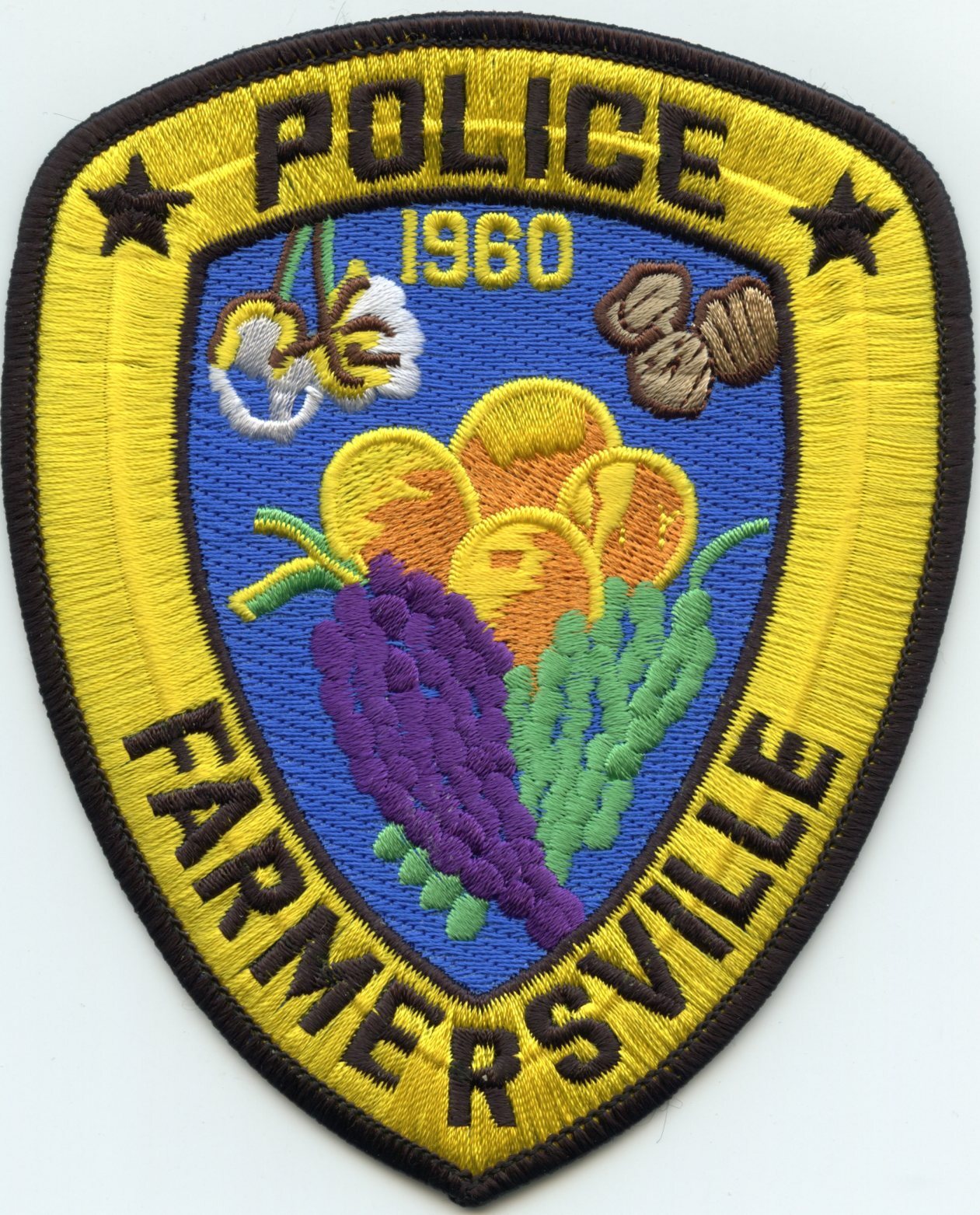 FARMERSVILLE CALIFORNIA CA POLICE PATCH