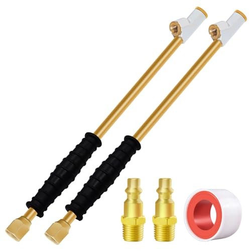Air Chuck for Semi Truck,11.8" Extended Reach Dual Head 11.8-inch Copper