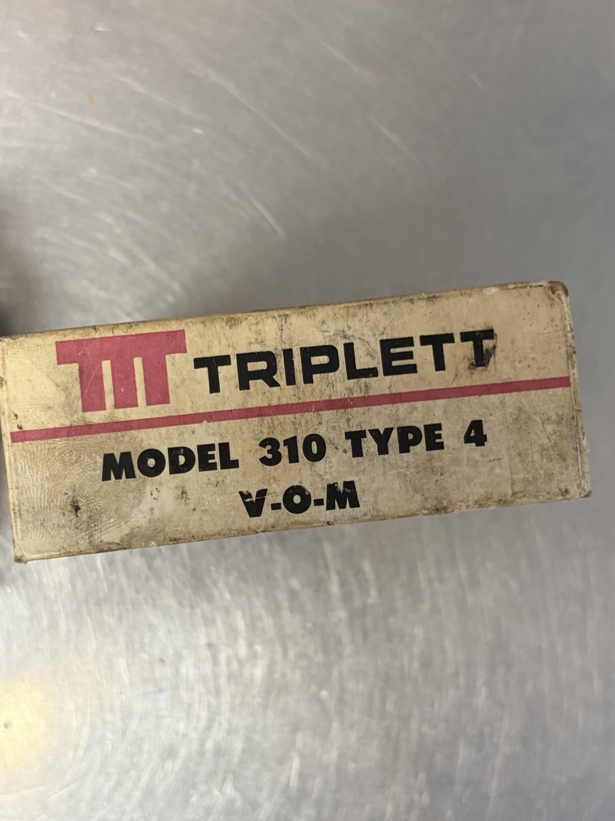 Triplett Model 310 Type 4 Volt Ohm Meter with Case, Probes and Instructions