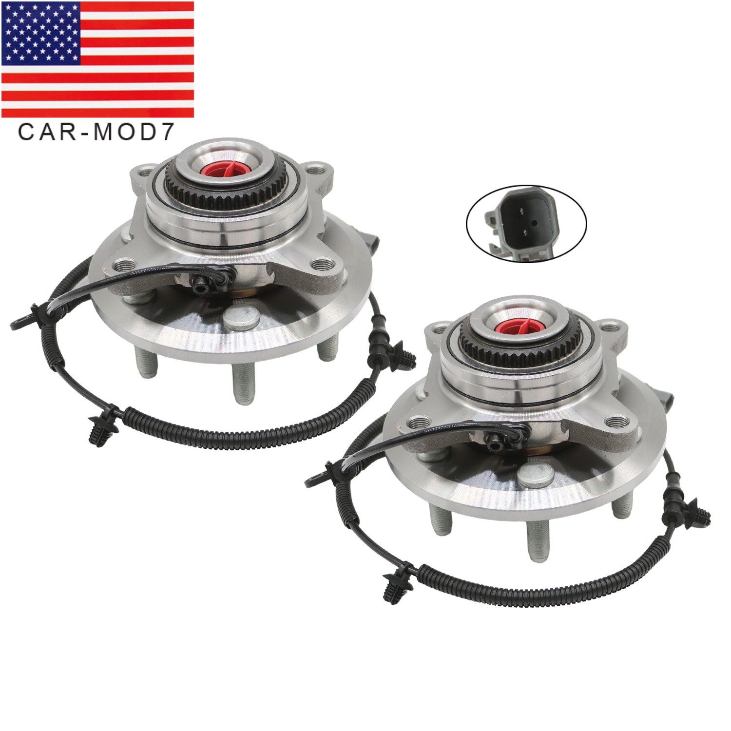 4WD Front Wheel Hub Bearings Pair for 2011-2014 Ford F-150 Expedition Navigator