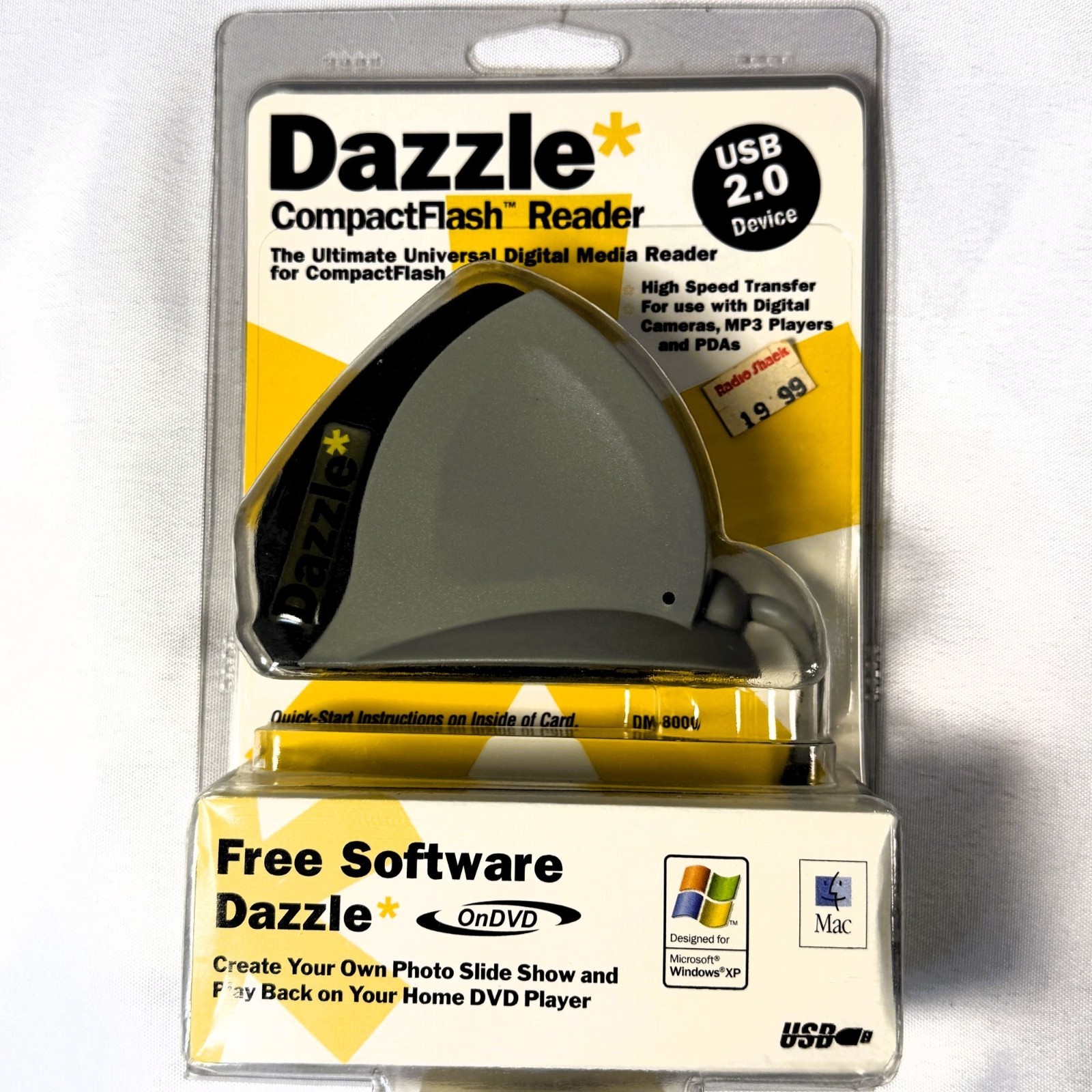 Dazzle CompactFlash Reader USB 2.0 NEW Sealed CF Card Reader Vintage