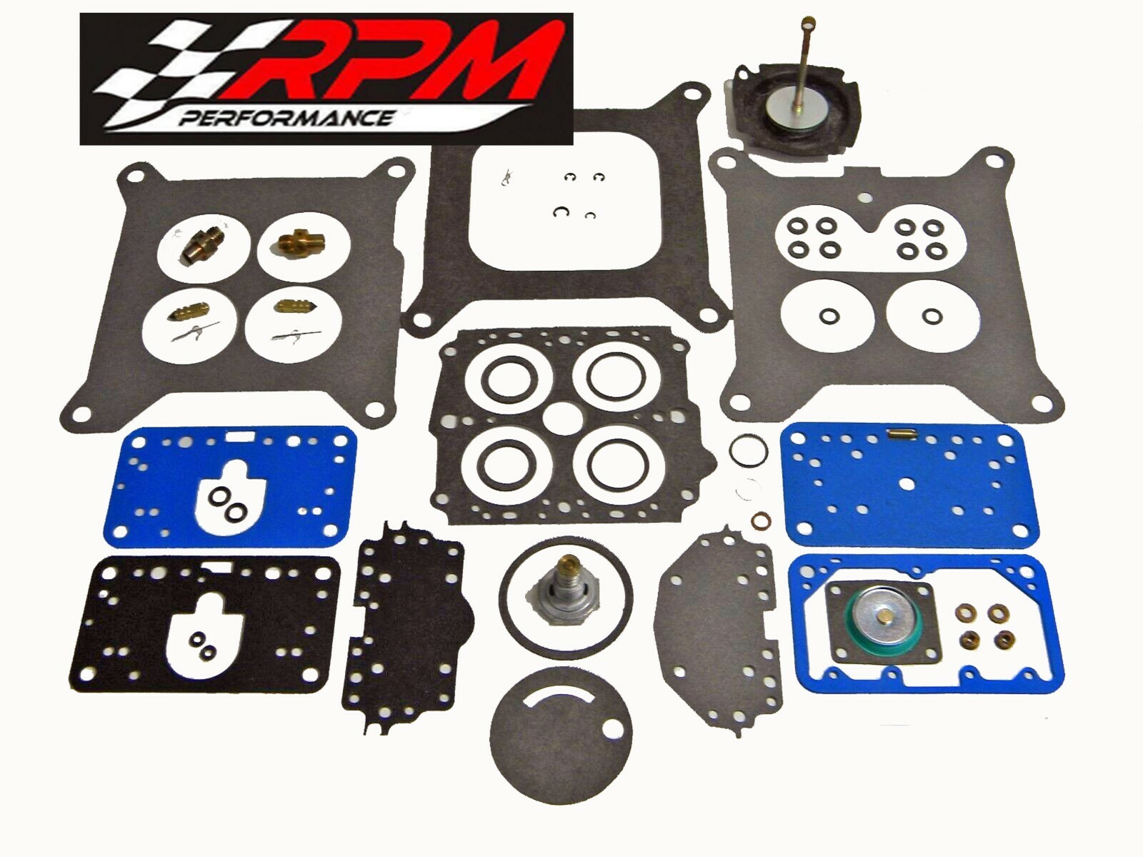 Holley Marine 4 Barrel 4160 Carburetor Carb 600 CFM Rebuild Kit Vacuum Secondary