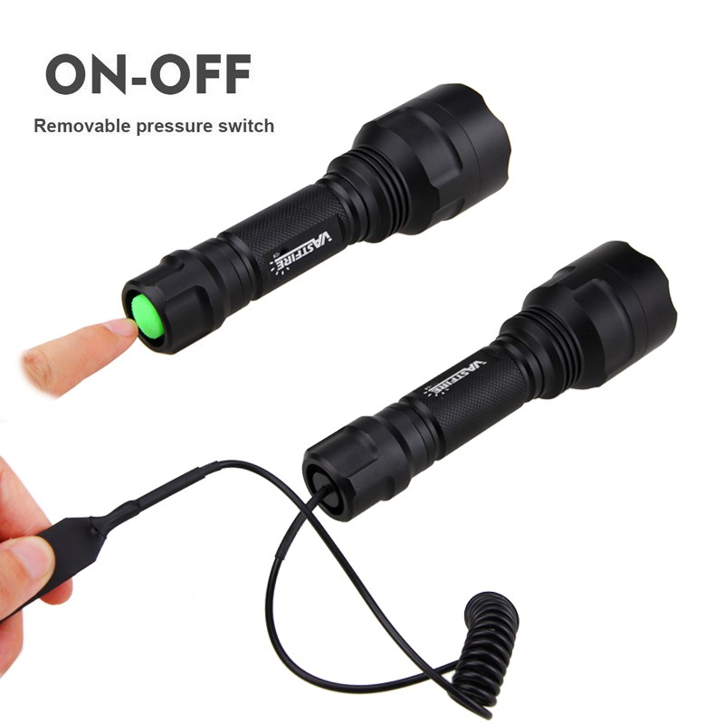 Rechargeable LED Flashlight 10000LM Hunting White Light Torch With Scope Mount