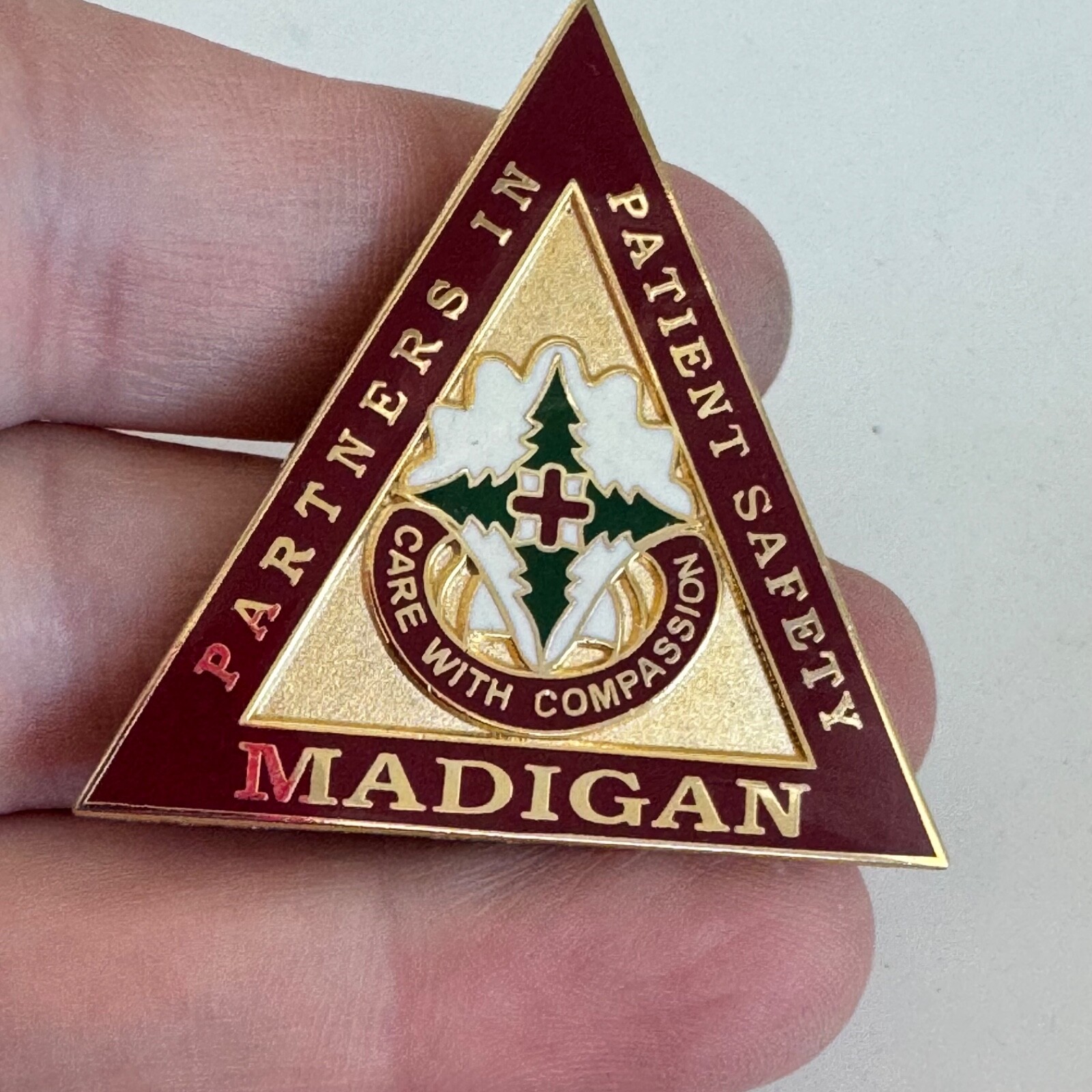 Partners in Patient Safety Madigan Army Medical Center Hospital Lapel Pin