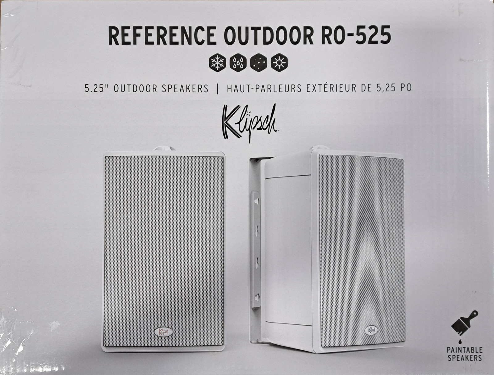 Klipsch AW-525W 5.25" Outdoor Speakers - Pair, White