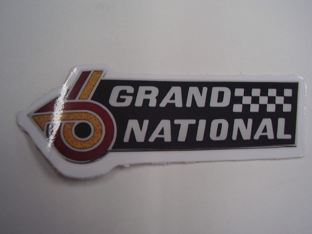 BUICK GRAND NATIONAL   VINLY STICKER  3 INCH FREE SHIPPING