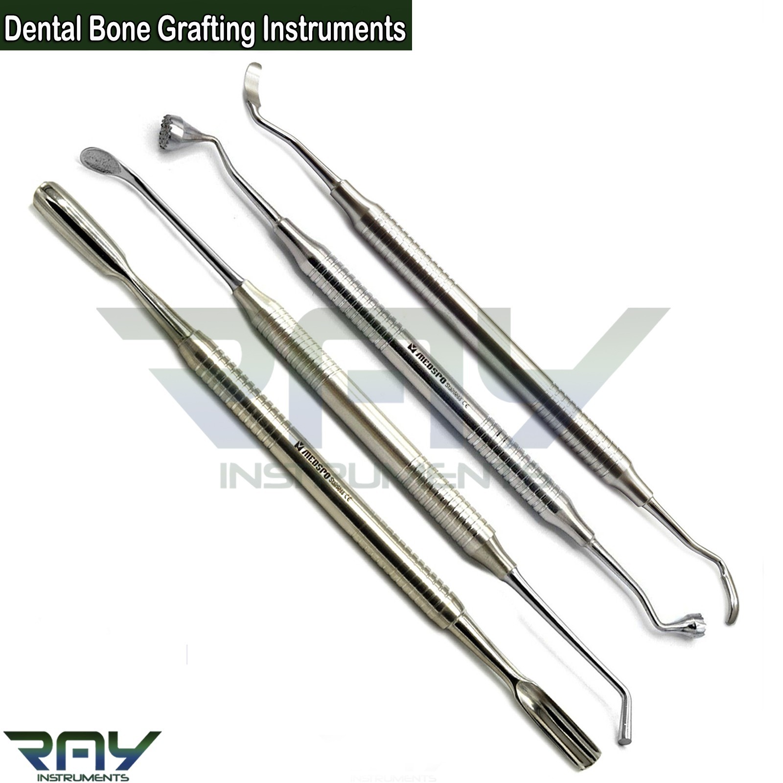 Dental Bone Grafting Instruments Palti Bone Graft Packer Compactor Scraper
