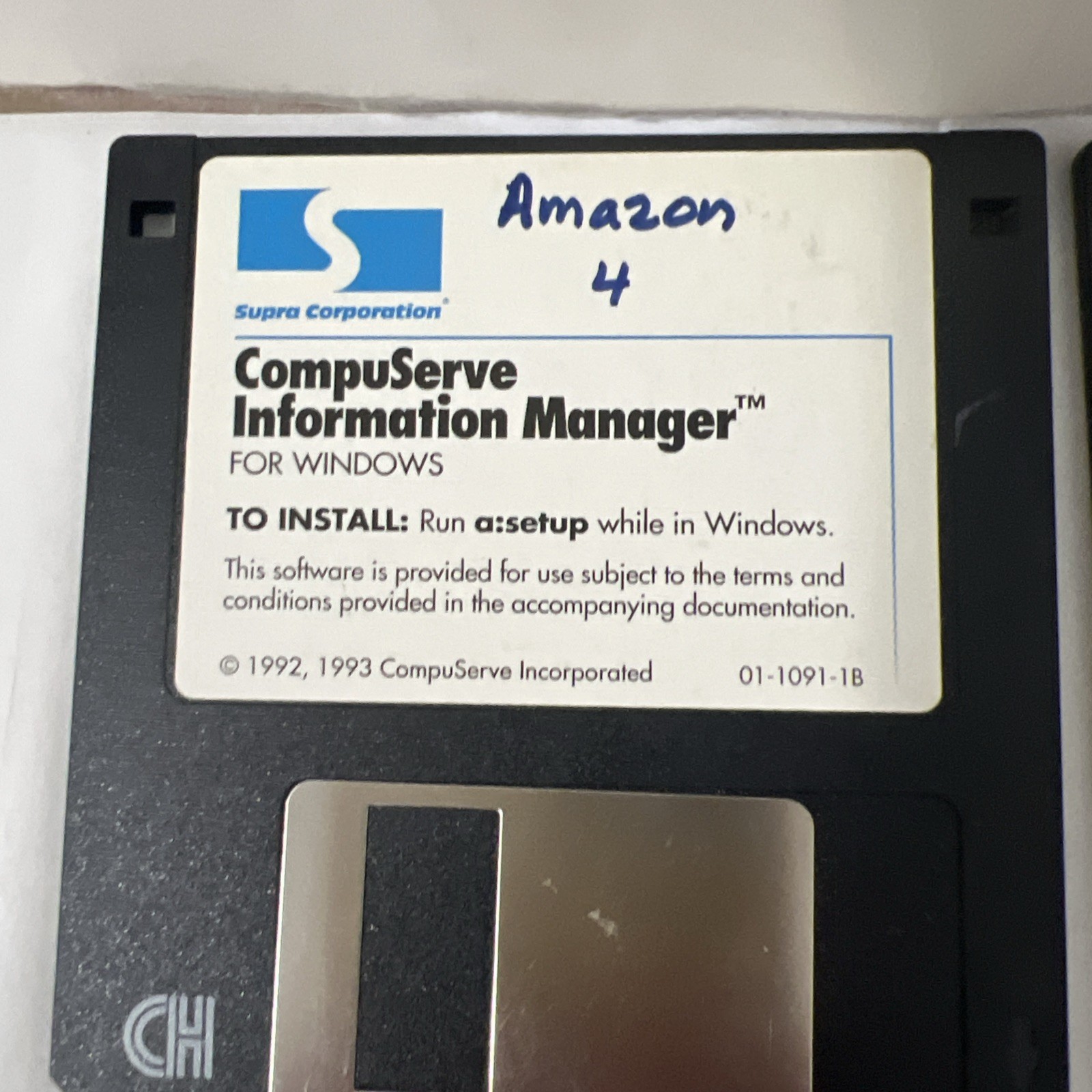 CompuServe Information Manager for Windows by CompuServe ~ 3.5" disk 1993 4disk