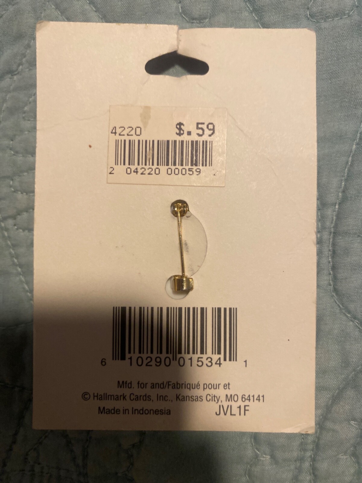Vintage Expressions Hallmark Lapel Pin 2”